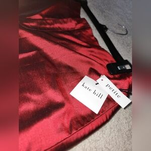 Red 100% SILK Pants - BRAND NEW